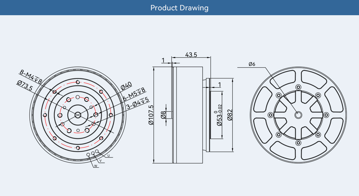 Cubermars AKE90-8 High Torque  - огляд і ціна Bldc Planetary Gear Motor 48V High Torque