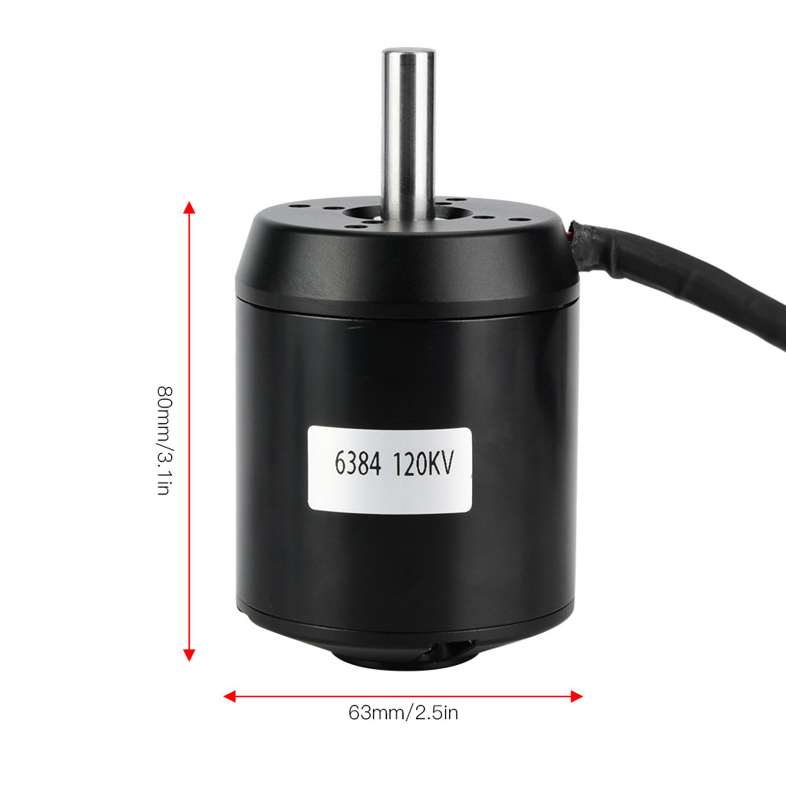 6384 120KV BLDC Outrunner Brus - огляд і ціна 6384 Brushless Motor Sensored