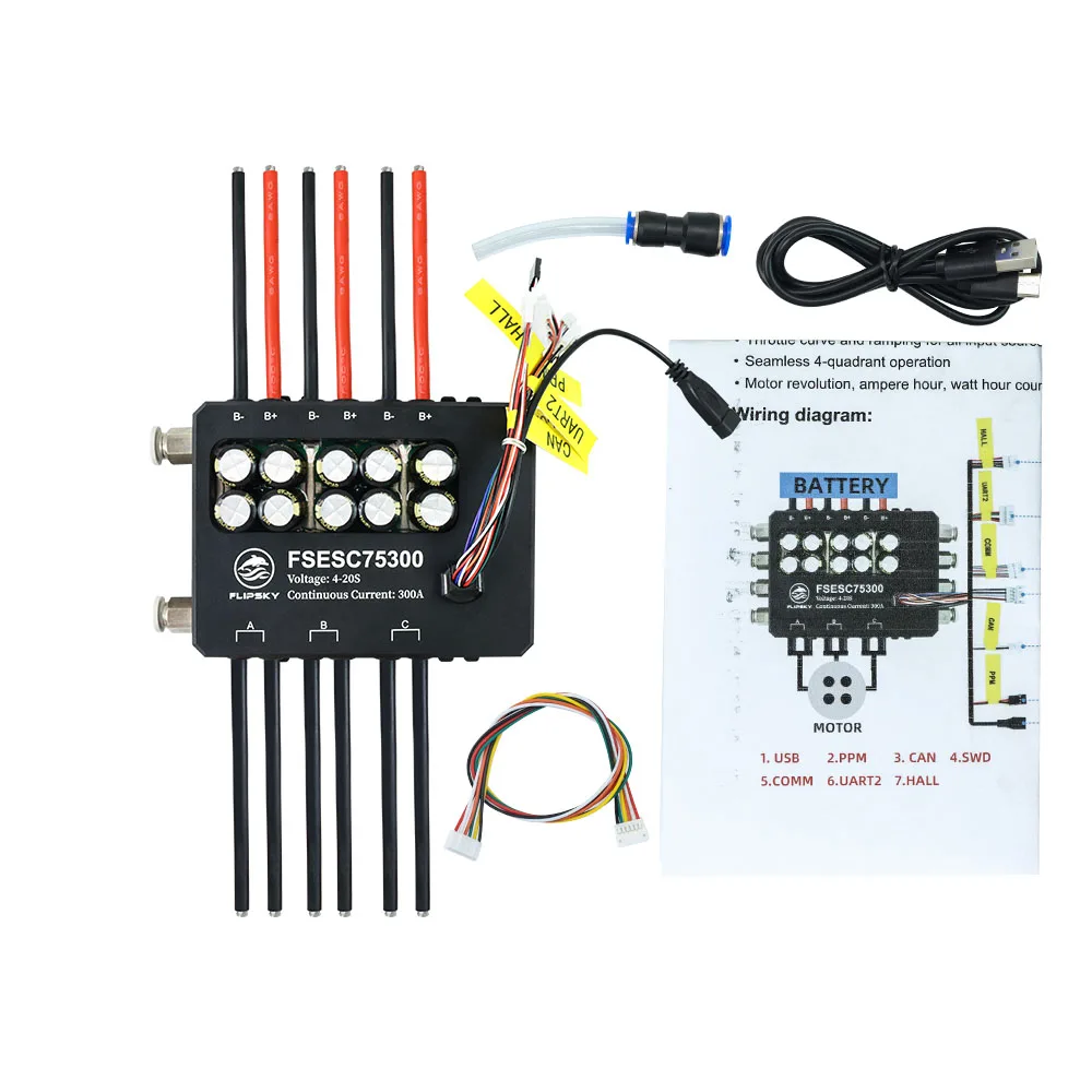 AvaCoreFlipsky Fsesc 75300 84v - огляд і ціна Vesc 75300 High Current Esc